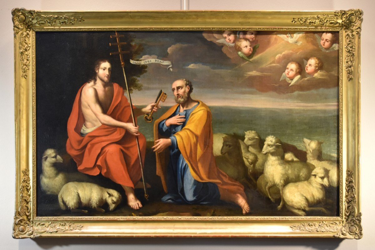 Christ Delivering The Keys To St. Peter, Paolo De Matteis (naples, 1662 - 1728) Attributed To