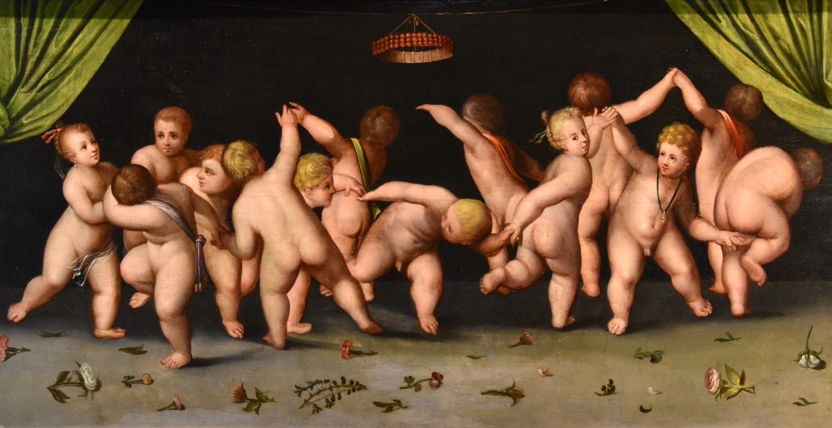 Dance Of Putti, Cornelis Van Cleve (antwerp, 1520 - 1567) Workshop-photo-2