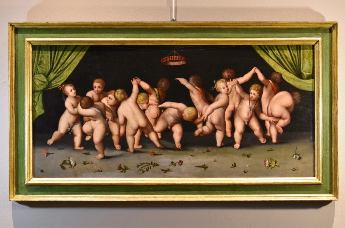 Dance Of Putti, Cornelis Van Cleve (antwerp, 1520 - 1567) Workshop