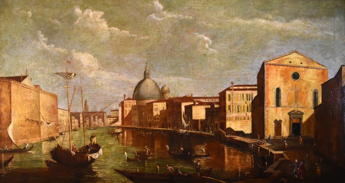 Venice With The Grand Canal, Francesco Tironi (venice, Ca. 1745 - 1797) Workshop  of-photo-2