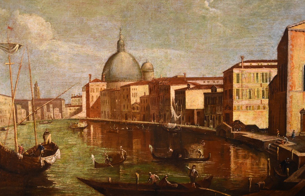 Venice With The Grand Canal, Francesco Tironi (venice, Ca. 1745 - 1797) Workshop  of-photo-3