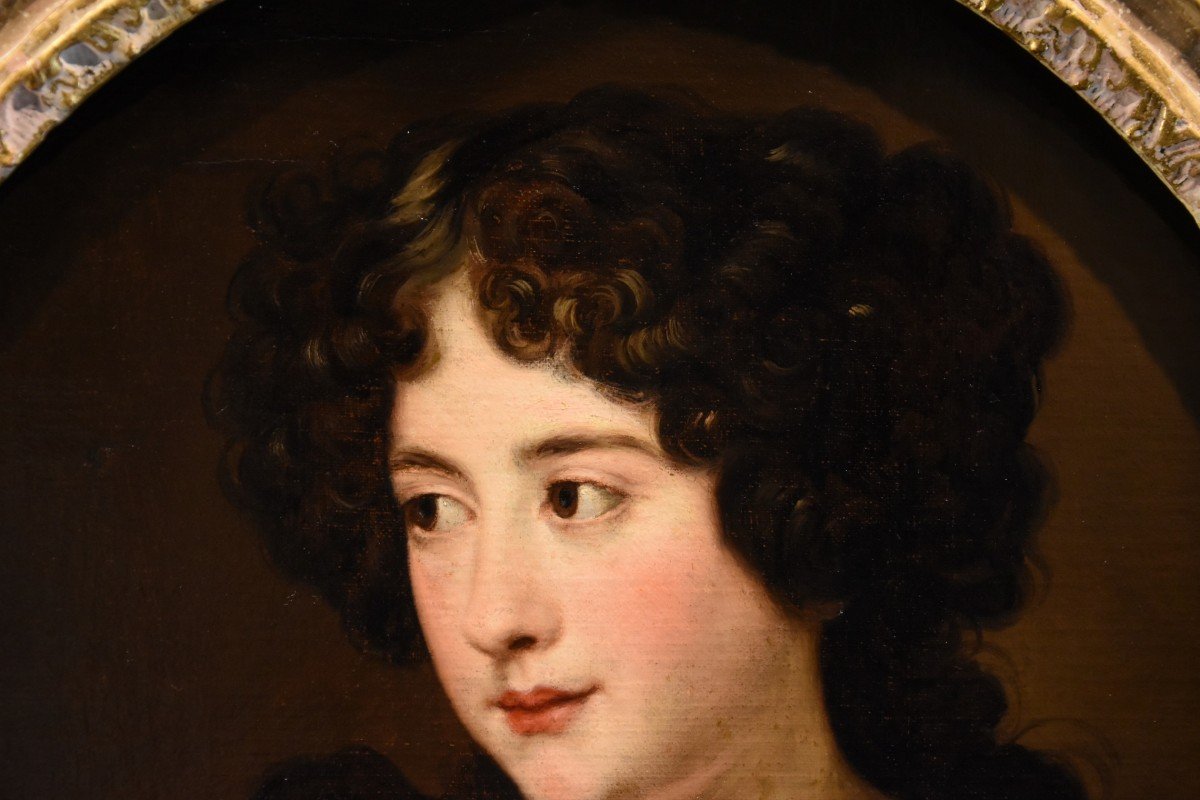 Portrait De La Jeune Duchesse Ortensia Mancini, Jacob Ferdinand Voet (anvers 1639 - Paris 1689)-photo-4