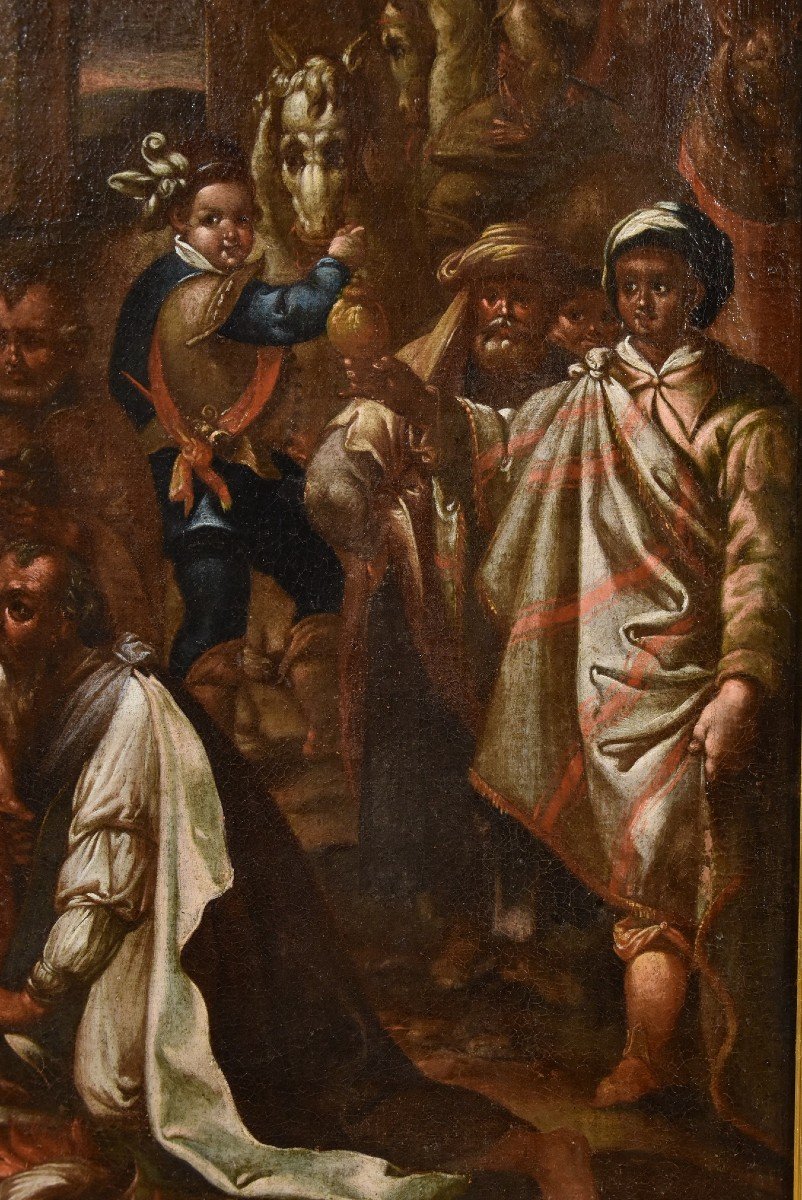 The Adoration Of The Magi, Jan Van Der Straet, Said Giovanni Stradano (bruges 1523 - Florence 1-photo-3