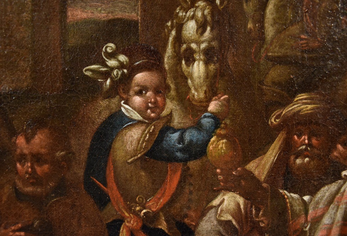 The Adoration Of The Magi, Jan Van Der Straet, Said Giovanni Stradano (bruges 1523 - Florence 1-photo-6