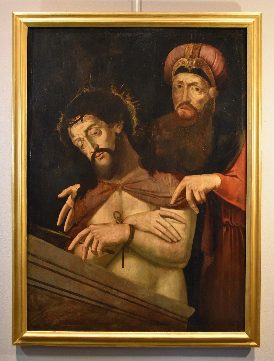 Ecce Homo With Pontius Pilate, Michael Coxie (malines, 1499 - 1592) Circle Of-photo-2
