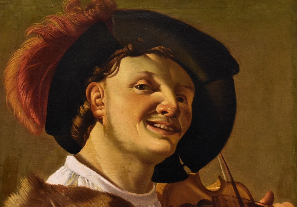 Violin Player, Hendrick Ter Brugghen (the Hague 1588-1629 Utrecht) Workshop-photo-3