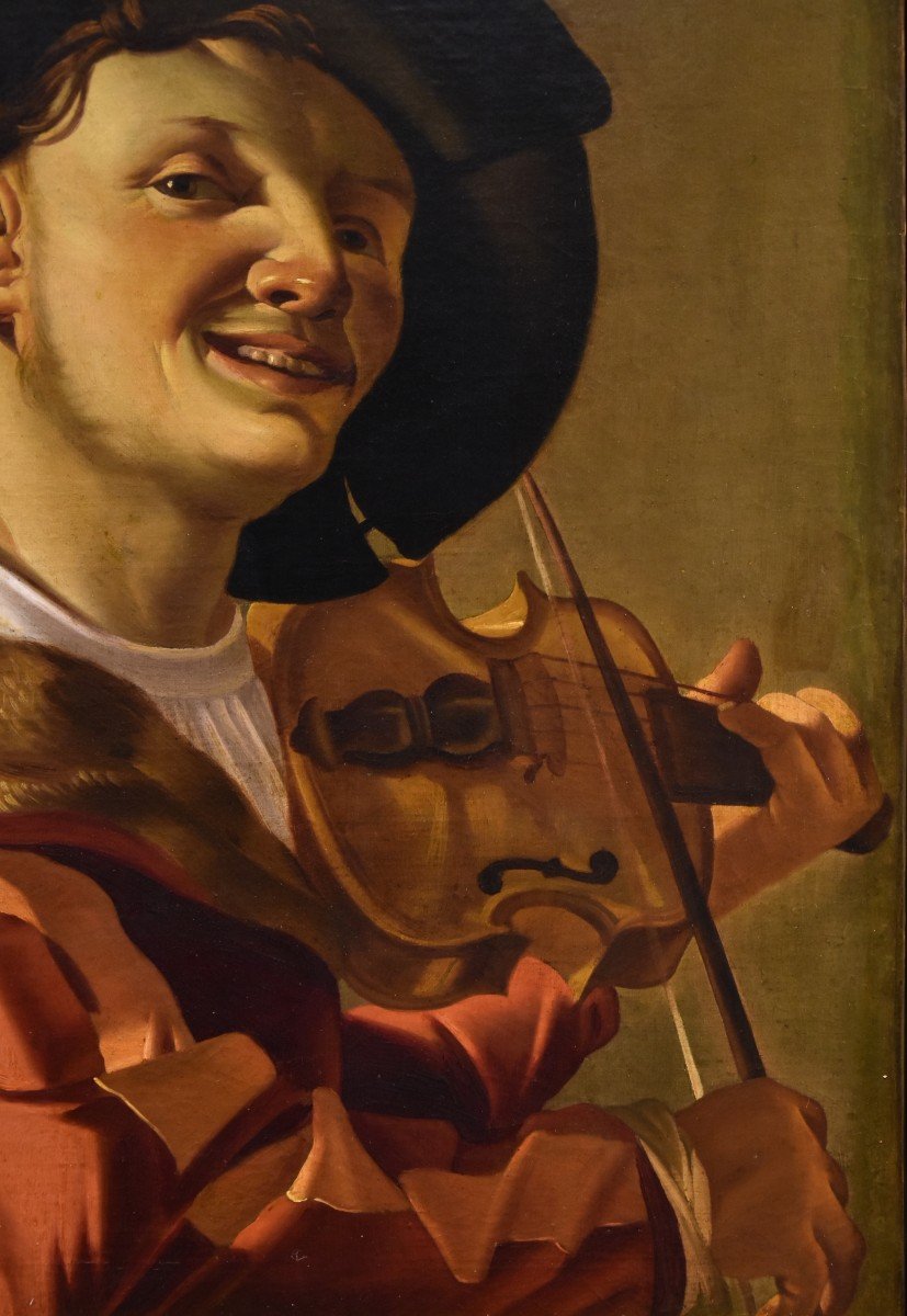 Violin Player, Hendrick Ter Brugghen (the Hague 1588-1629 Utrecht) Workshop-photo-3