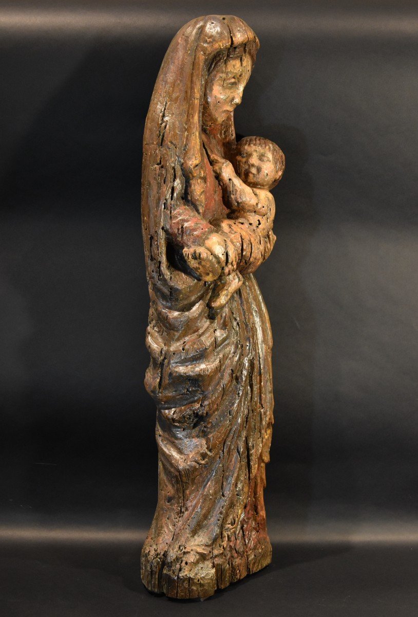 Virgin And Child, Franco-catalan Sculptor 13th-14th Century-photo-2