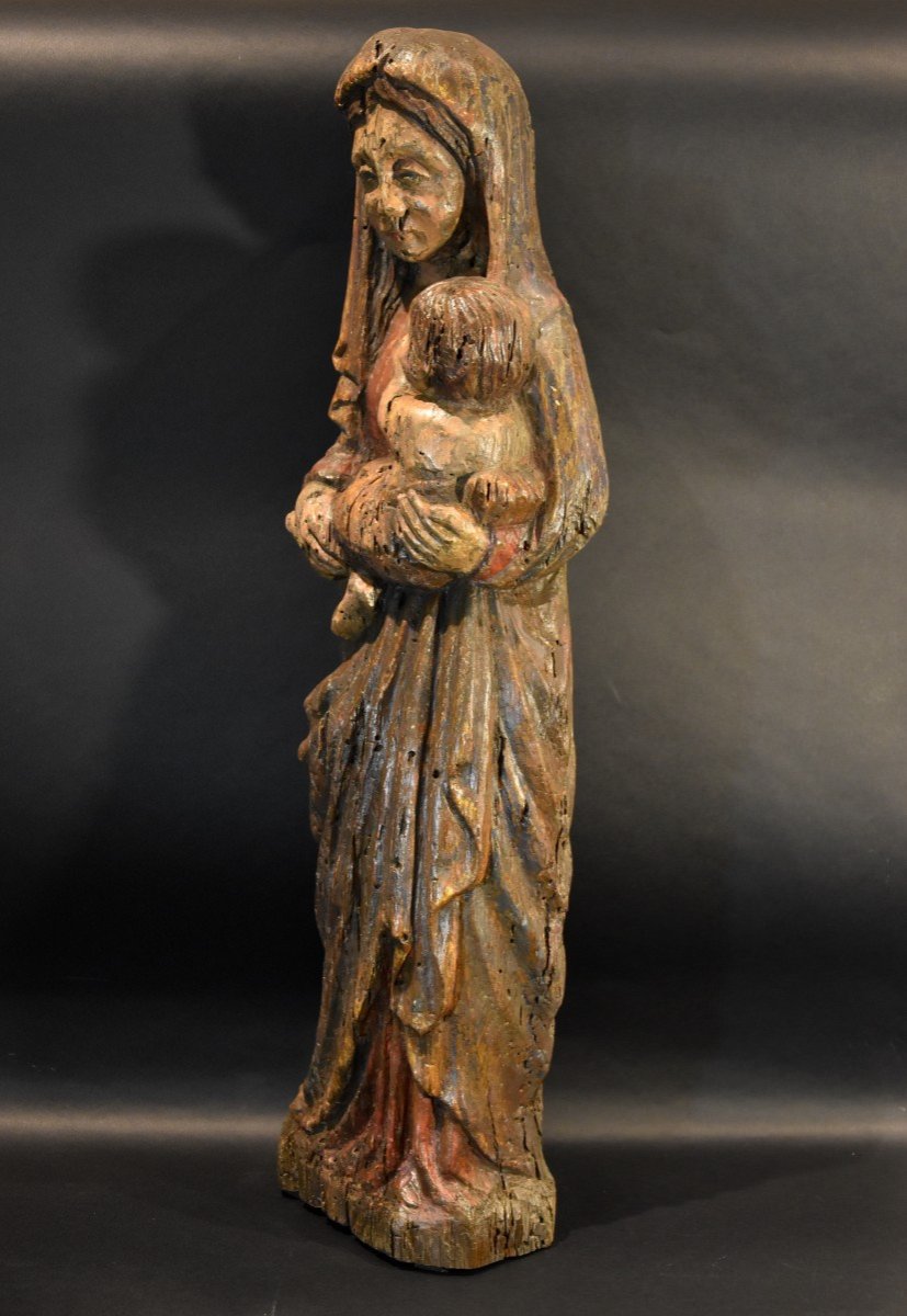 Virgin And Child, Franco-catalan Sculptor 13th-14th Century-photo-4