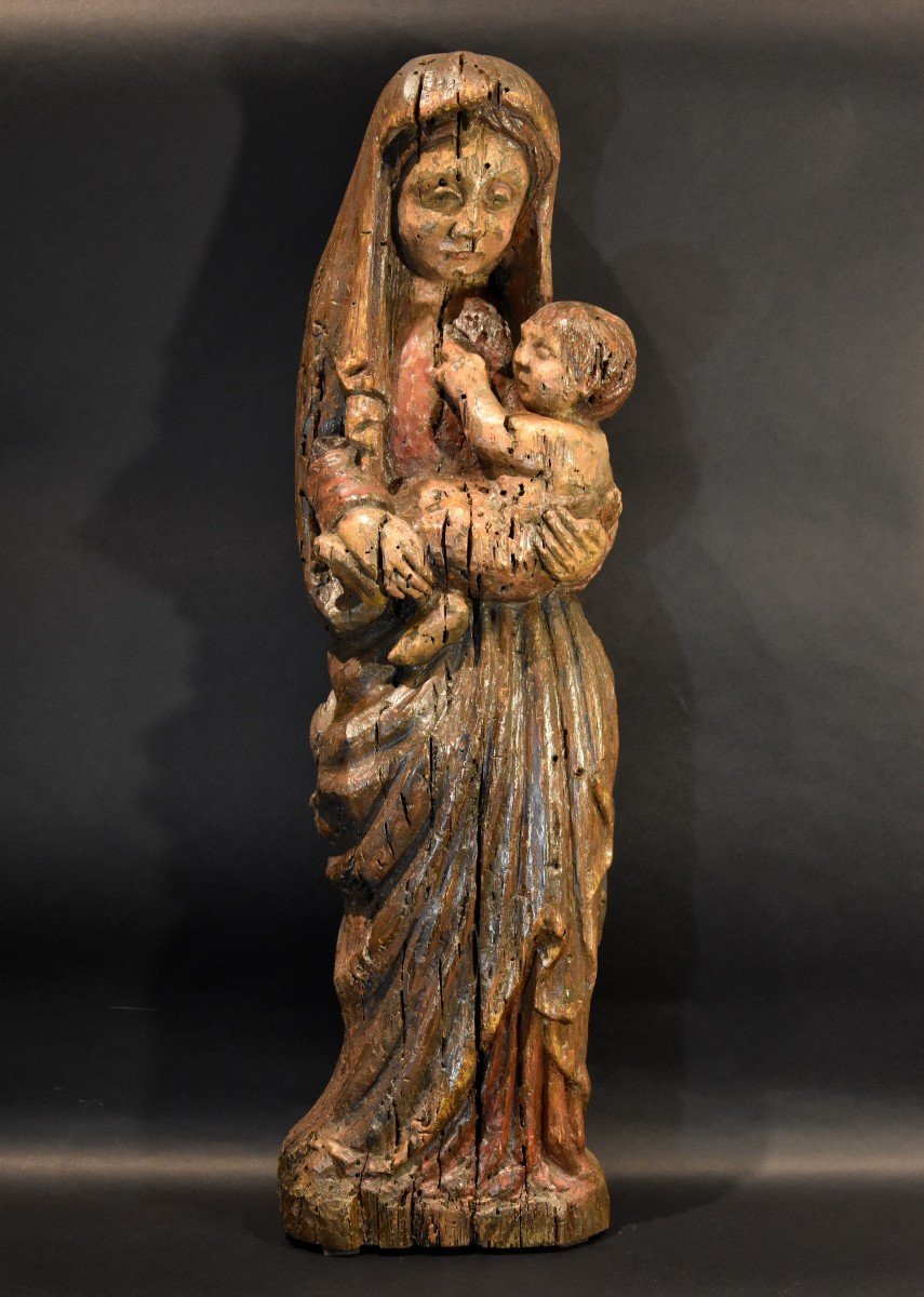 Virgin And Child, Franco-catalan Sculptor 13th-14th Century-photo-7