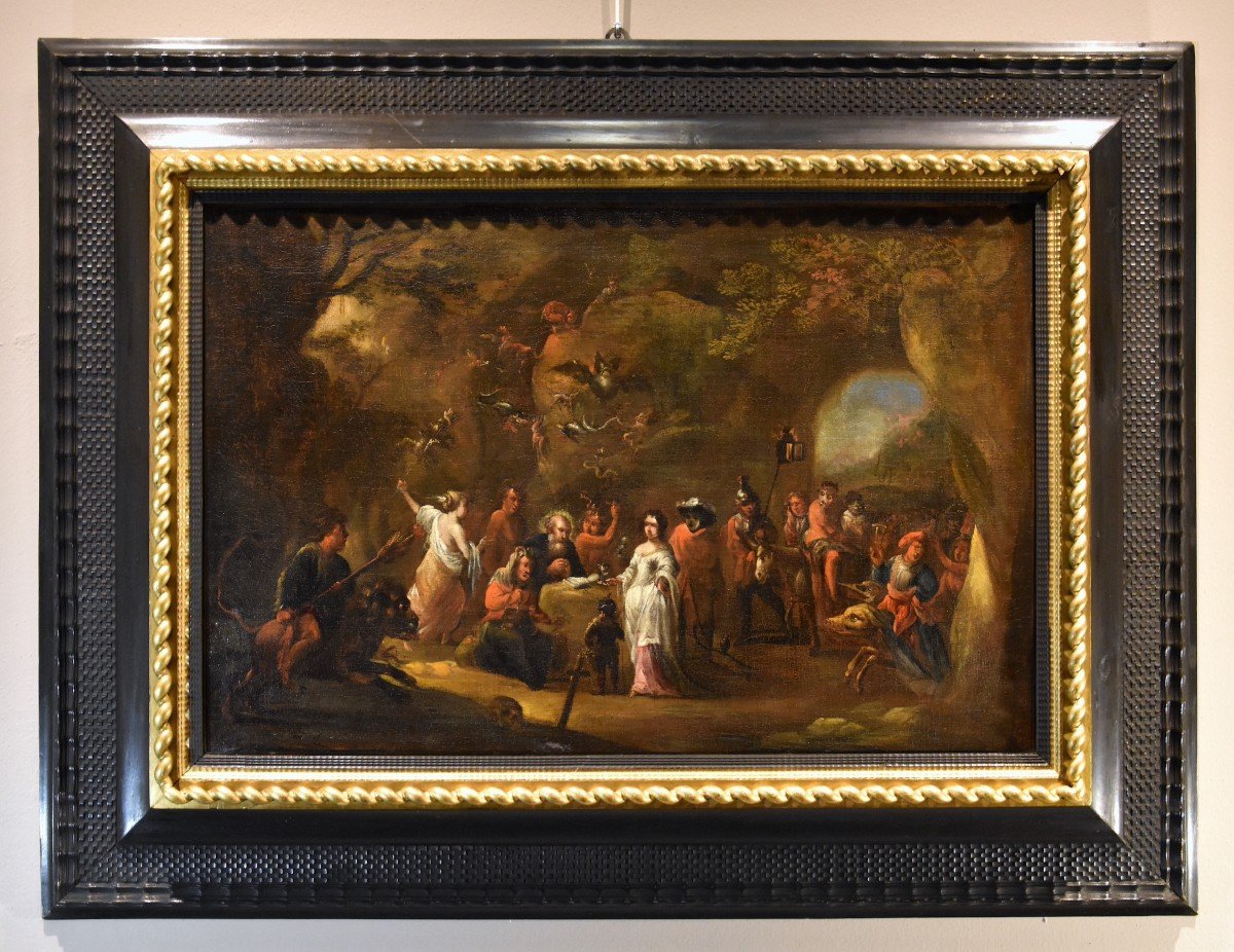 La Tentation De Saint Antoine, David Teniers II Le Jeune (Anvers 1610 - Bruxelles 1690) Atelier-photo-2