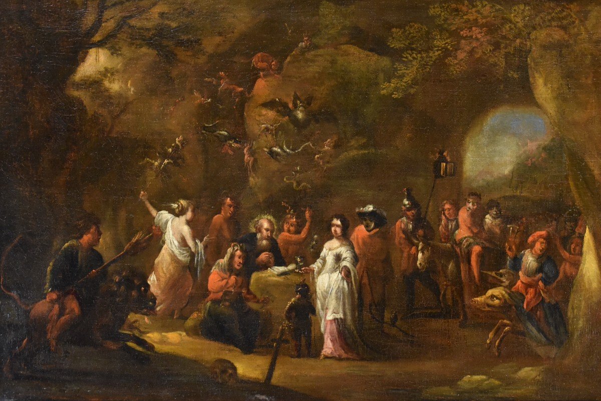 La Tentation De Saint Antoine, David Teniers II Le Jeune (Anvers 1610 - Bruxelles 1690) Atelier