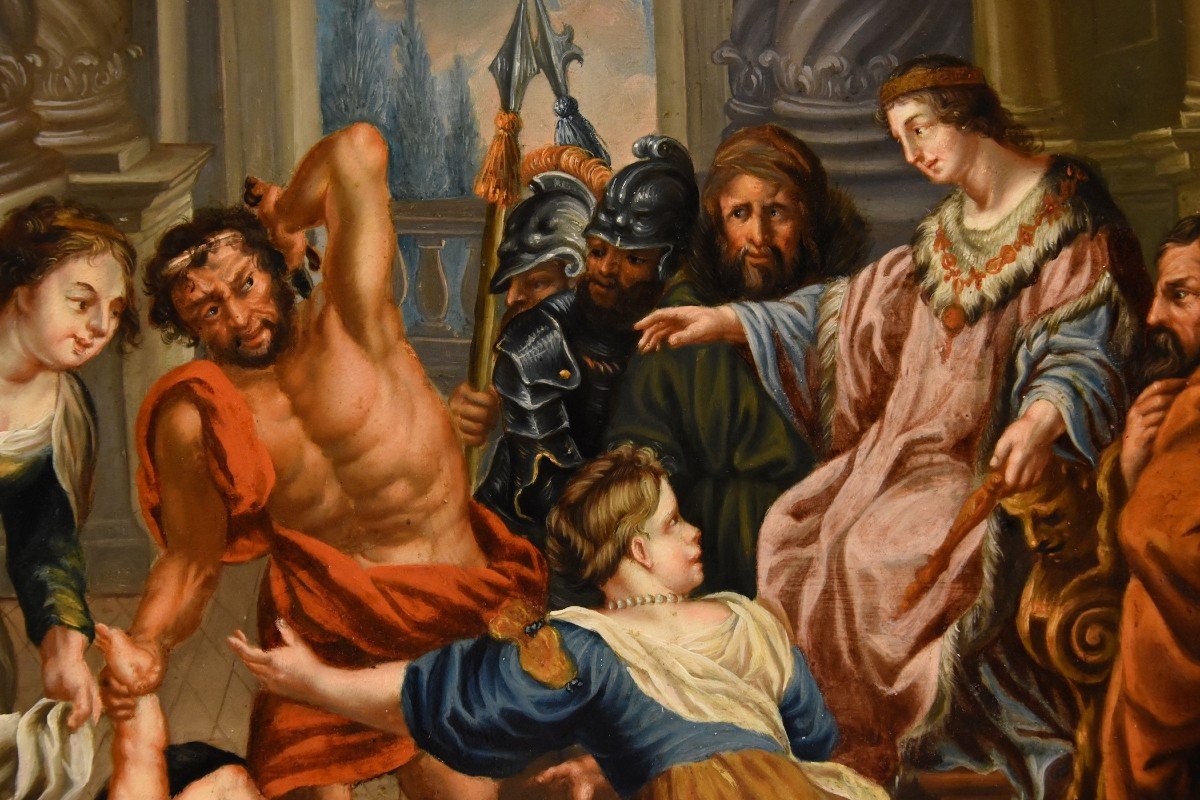 Le Jugement Du Roi Salomon, Pierre Paul Rubens (siegen 1577 - Anvers 1640) Cercle De-photo-5