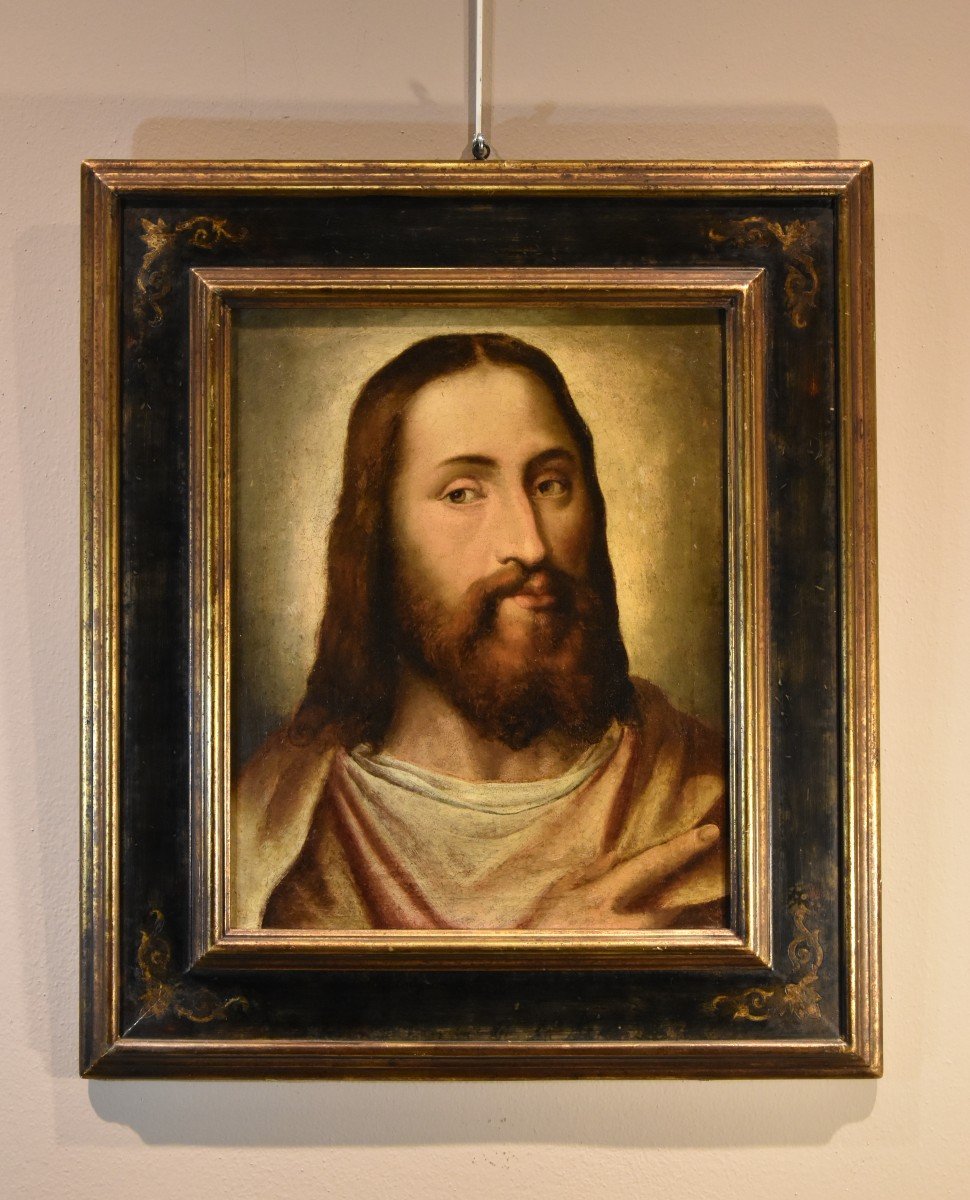 Portrait du Christ Rédempteur, Anonyme Titianesque XVIe Siècle-photo-4