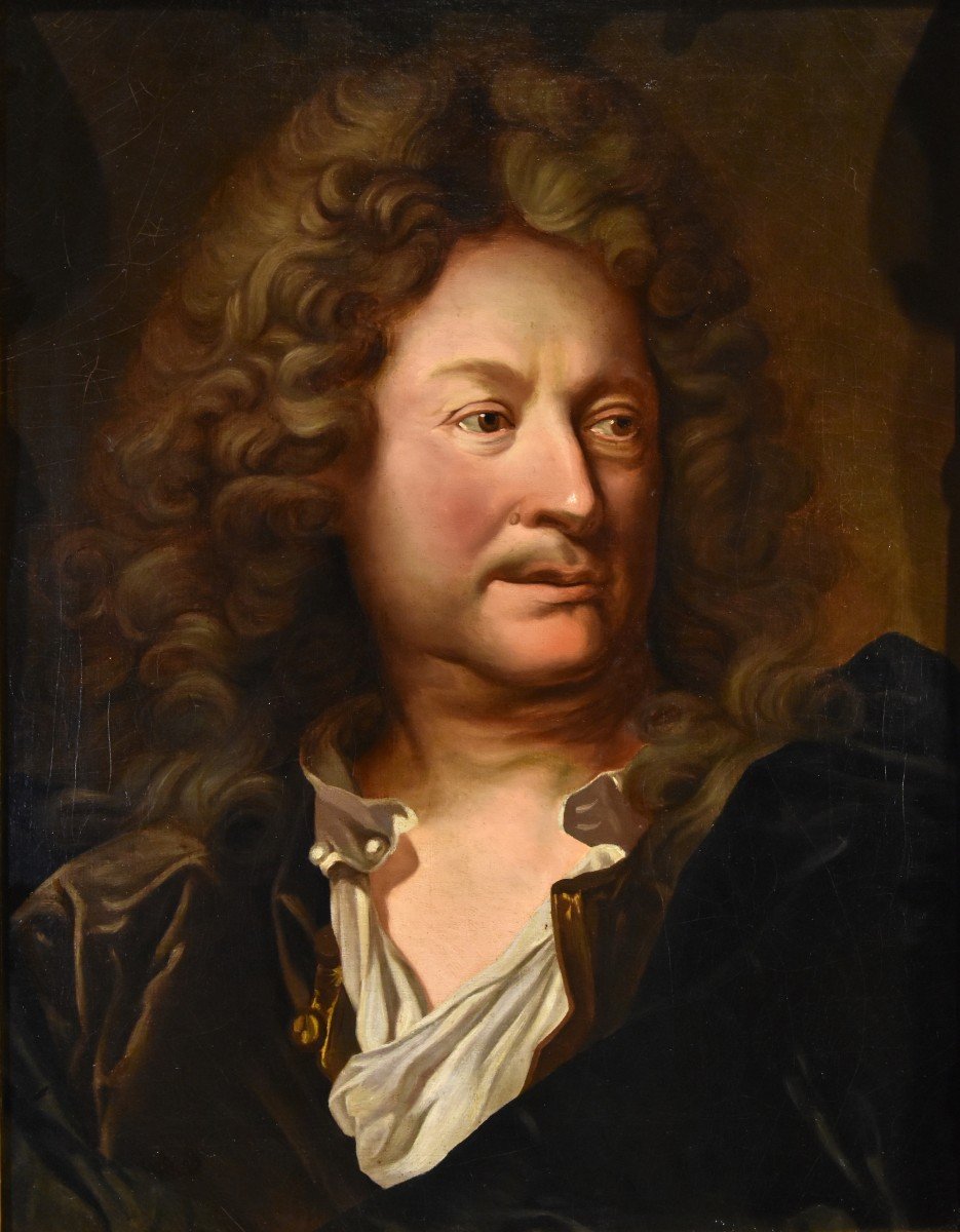 Portrait Of Charles De La Fosse (1636-1716), Hyacinthe Rigaud (perpignan 1659 - Paris 1743) -photo-2