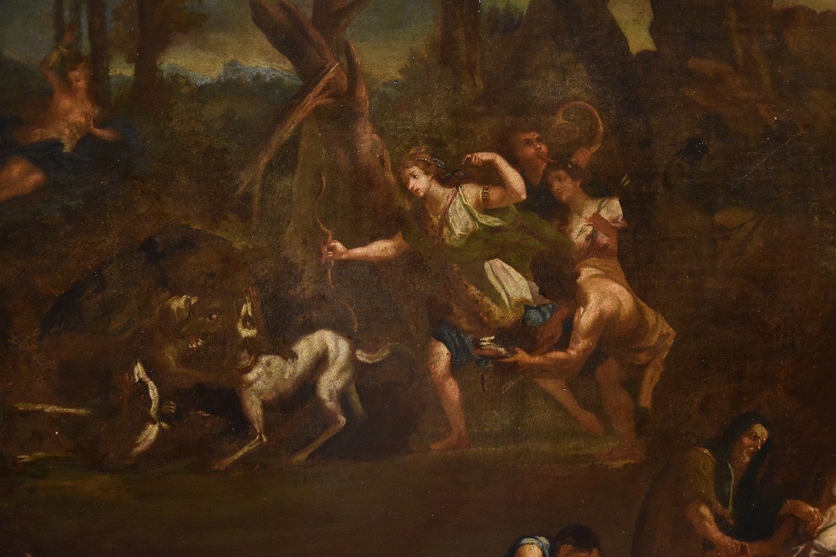 Bon Boullogne (paris, 1649 - Paris, 1717) Workshop Of Episodes From The Myth Of Diana-photo-1
