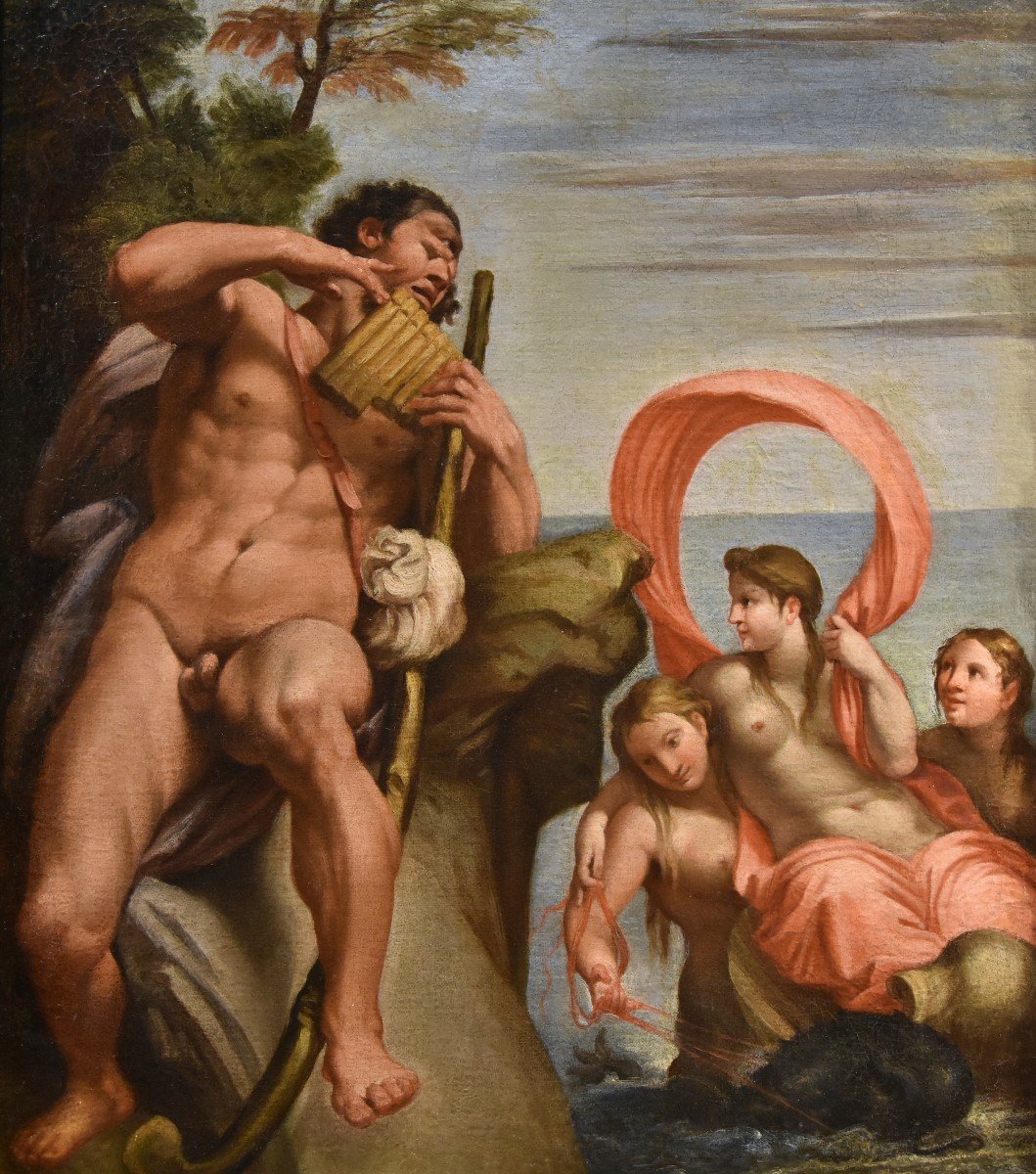 Polyphème Et Galatée, Annibale Carracci (bologne 1560 - Rome 1609) Atelier De-photo-2