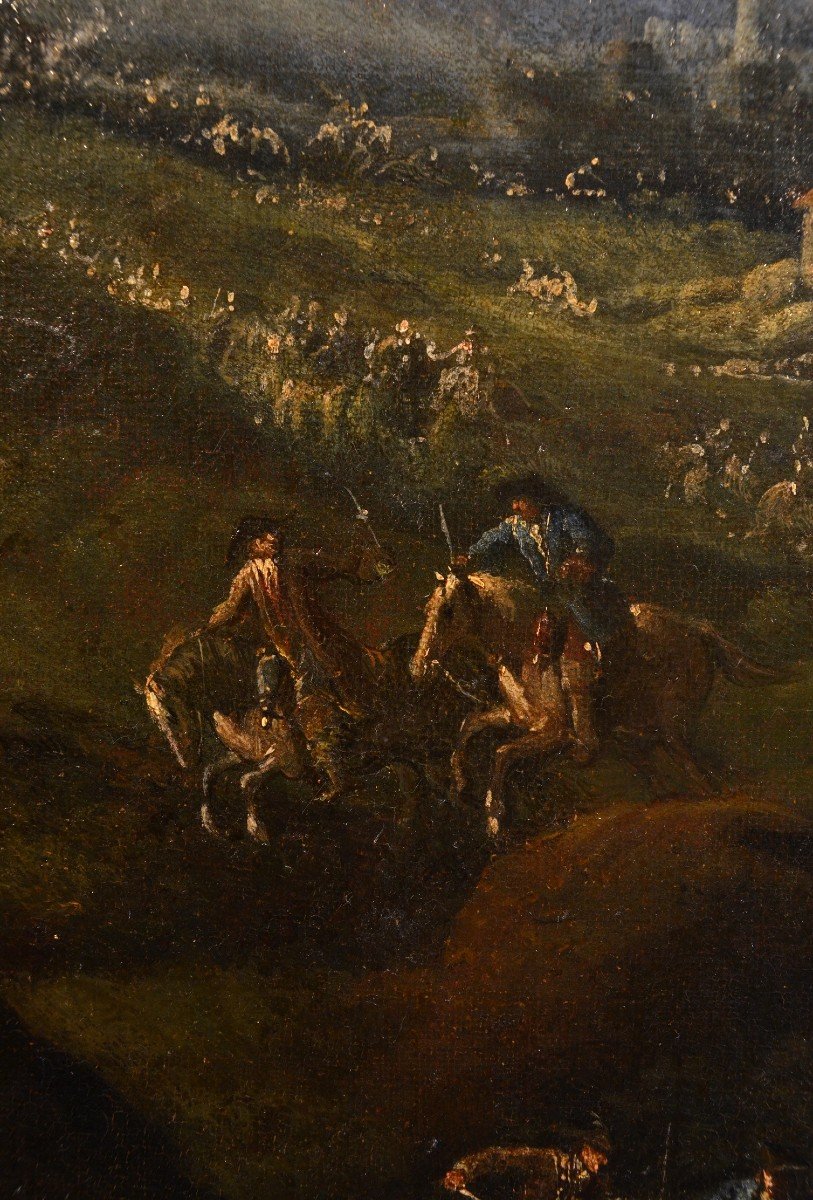 Pandolfo Reschi (1643 - 1699), Paysage Côtier Avec Ville Fortifiée-photo-5