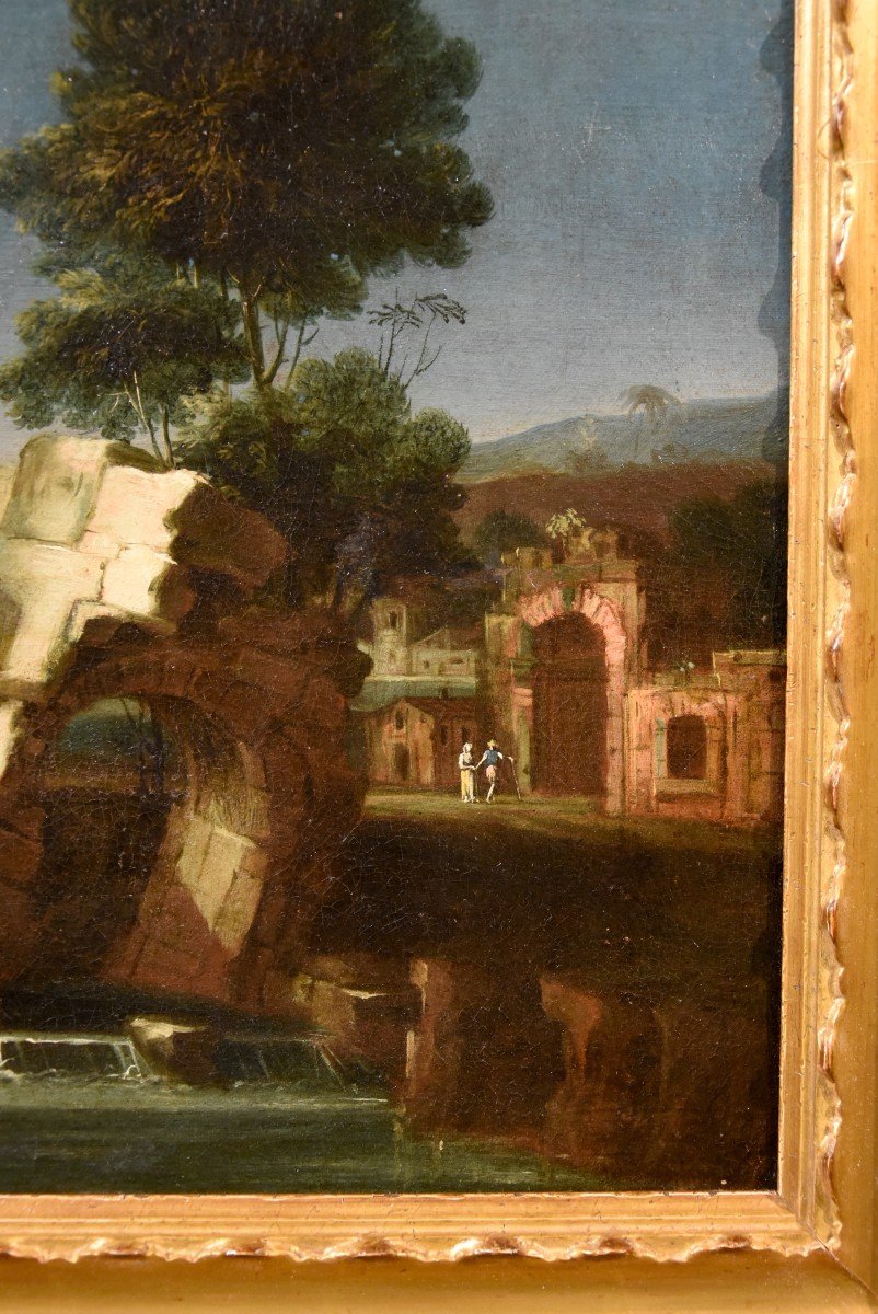  Paolo Anesi (rome 1697 - 1773), River Landscape Of The Lazio Countryside-photo-2