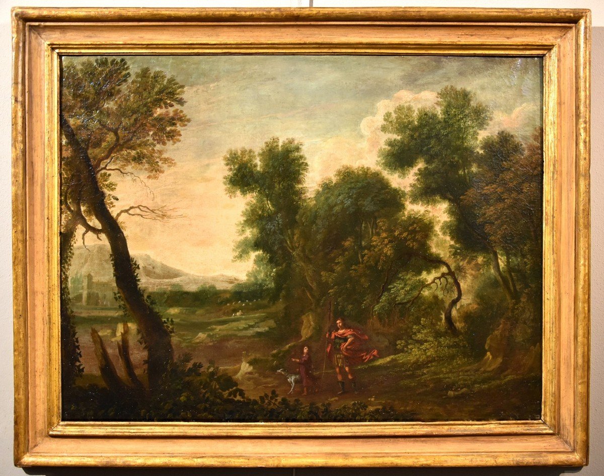 Gaspard Dughet (rome 1615 - 1675), Woodland Landscape With The Archangel Raphael And Tobiolo-photo-2