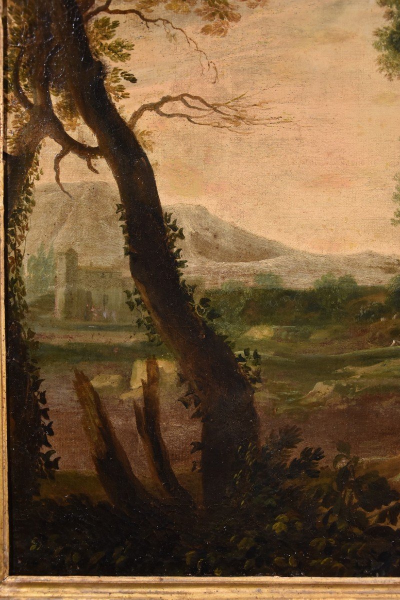 Gaspard Dughet (rome 1615 - 1675), Woodland Landscape With The Archangel Raphael And Tobiolo-photo-2