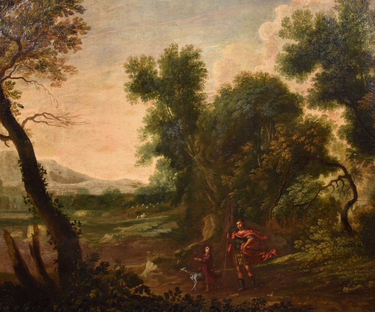 Gaspard Dughet (rome 1615 - 1675), Woodland Landscape With The Archangel Raphael And Tobiolo-photo-5