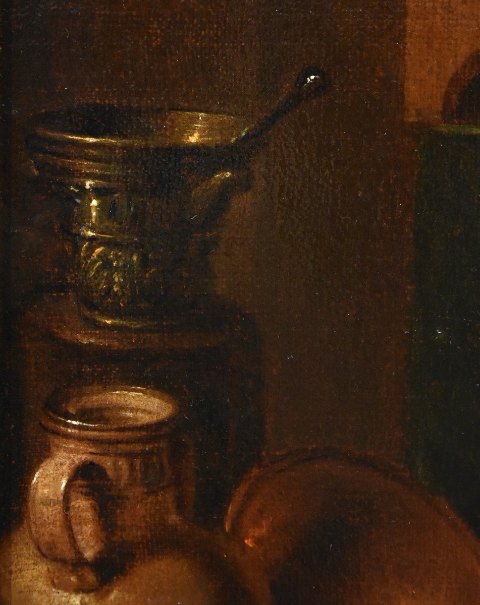 Le Pharmacien, Giovanni Domenico Valentino (1630 - 1708), Signé Avec Monogramme G.d.v-photo-5