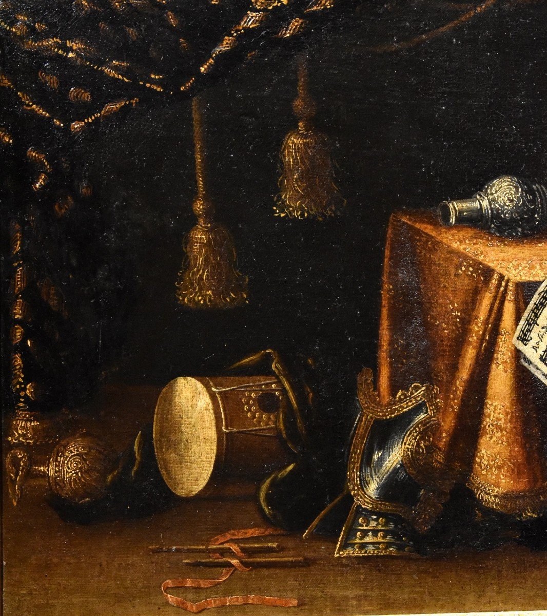 Nature Morte Avec Vanitas, Francesco Noletti (malte 1611 - Rome 1654) Atelier/cercle-photo-3