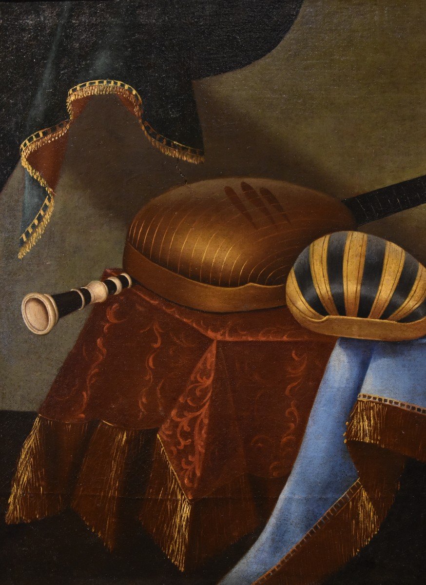 Nature Morte Aux Instruments De Musique, Bonaventura Bettera (Bergame, C. 1663 - 1718) (2/2)-photo-4