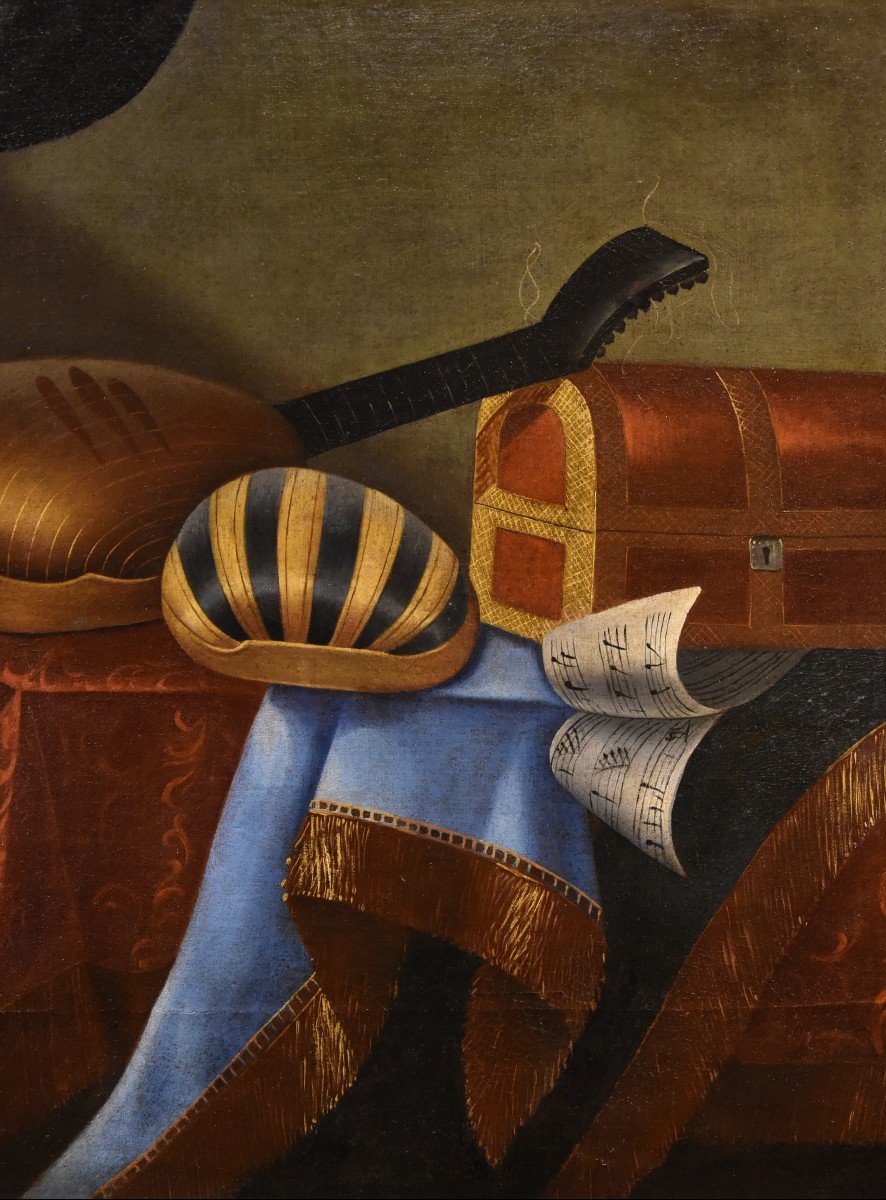 Nature Morte Aux Instruments De Musique, Bonaventura Bettera (Bergame, C. 1663 - 1718) (2/2)-photo-5