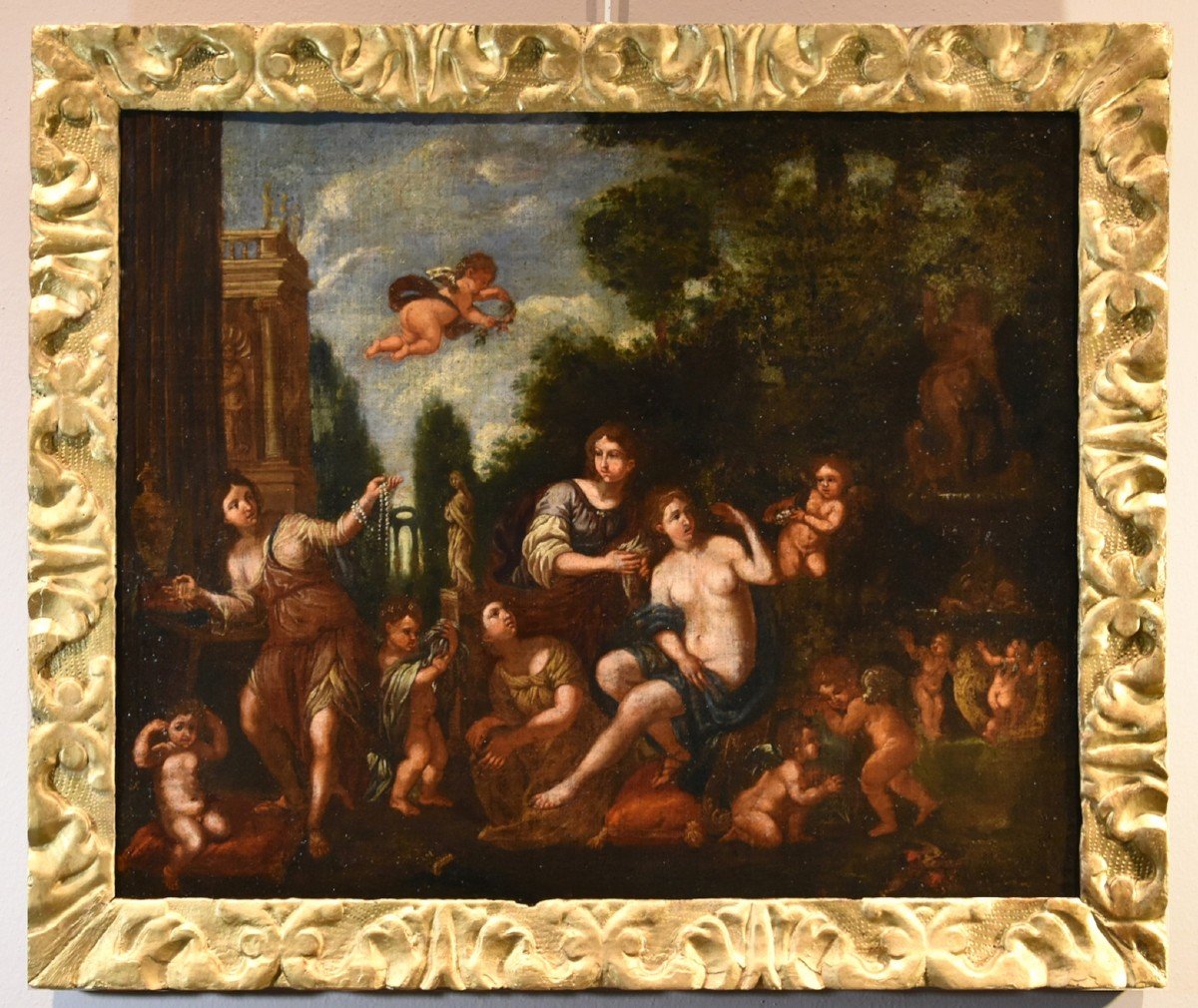 The Toilet Of Venus Francesco Albani (bologna 1578 - 1660), Workshop Of-photo-2