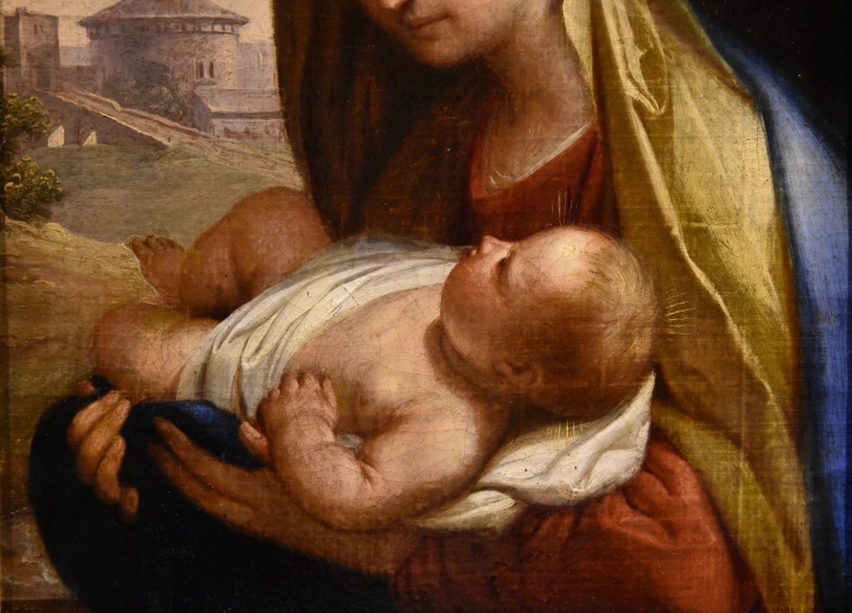 Carlo Maratta (camerano 1625 - Rome, 1713), Virgin And Child-photo-5