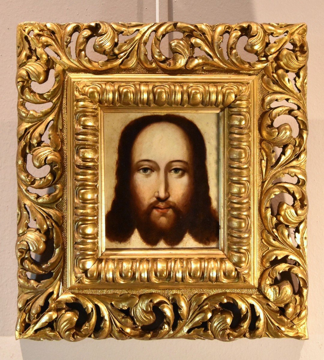 Christ Comme Salvator Mundi - Peintre Flamand, XVIe-xviie Siècle-photo-2