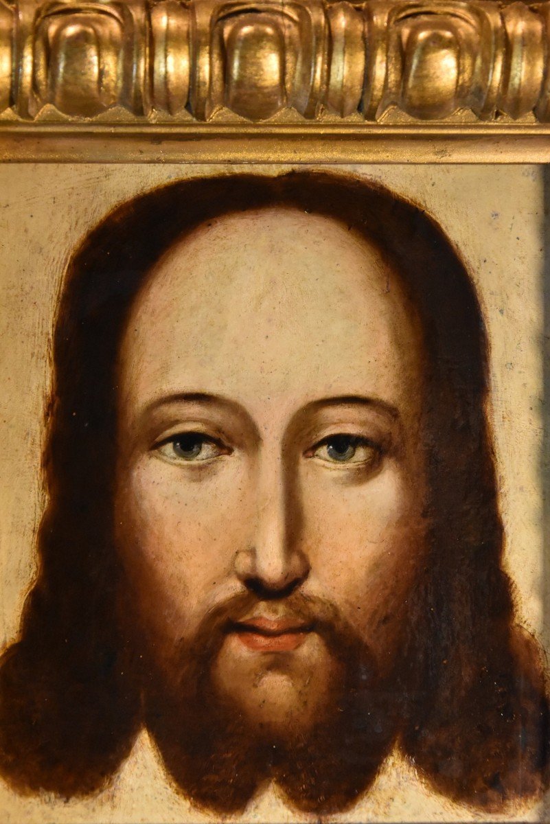 Christ Comme Salvator Mundi - Peintre Flamand, XVIe-xviie Siècle-photo-4