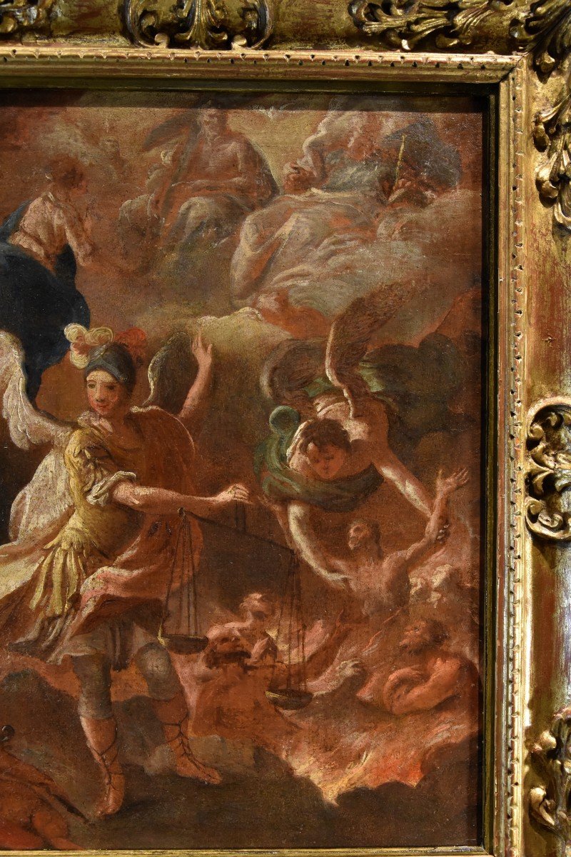 Psychostasie De l'Archange Michel (esquisse préparatoire), Luca Giordano (naples, 1634 - 1705) -photo-4