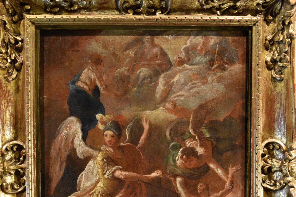 Psychostasie De l'Archange Michel (esquisse préparatoire), Luca Giordano (naples, 1634 - 1705) -photo-2