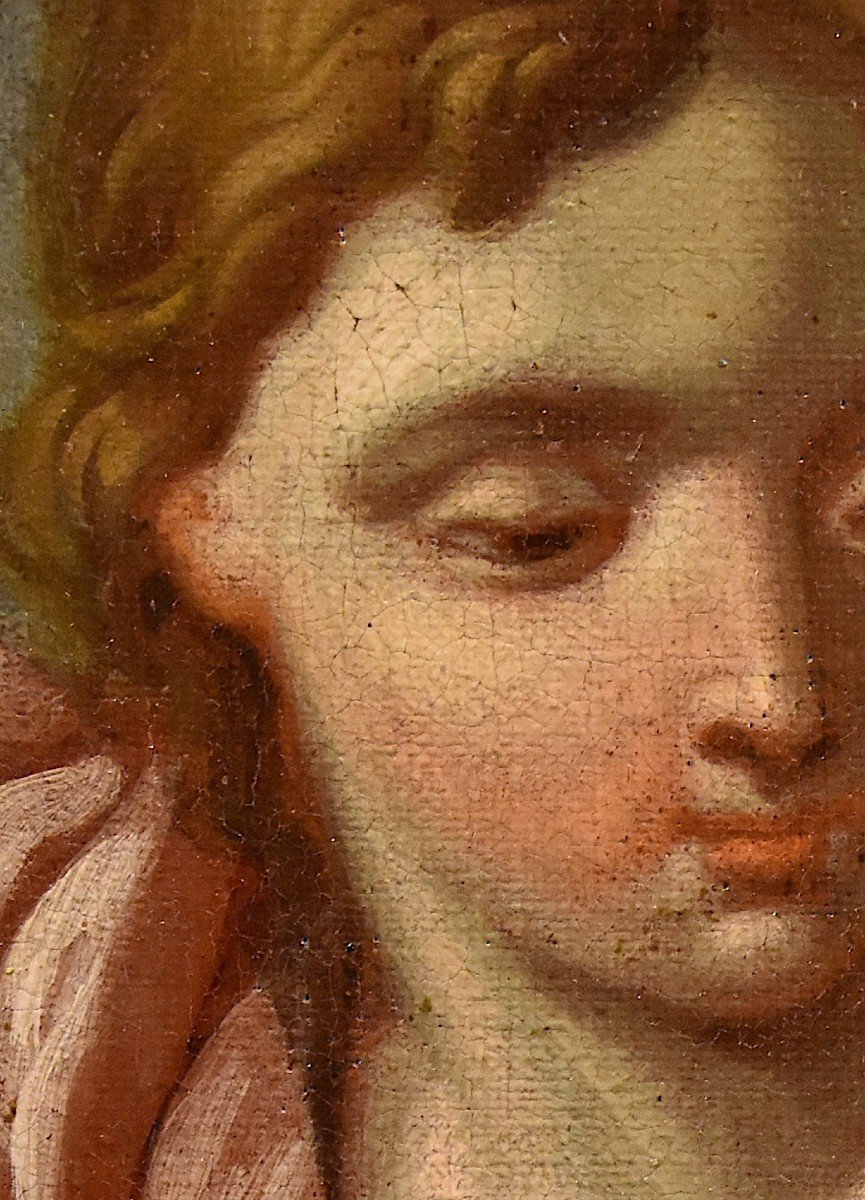  The Guardian Angel, Ciro Ferri (rome, 1634 - Rome, 1689) Follower Of-photo-4