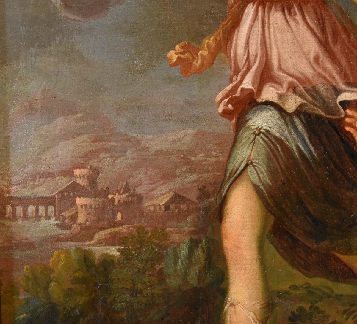  The Guardian Angel, Ciro Ferri (rome, 1634 - Rome, 1689) Follower Of-photo-5