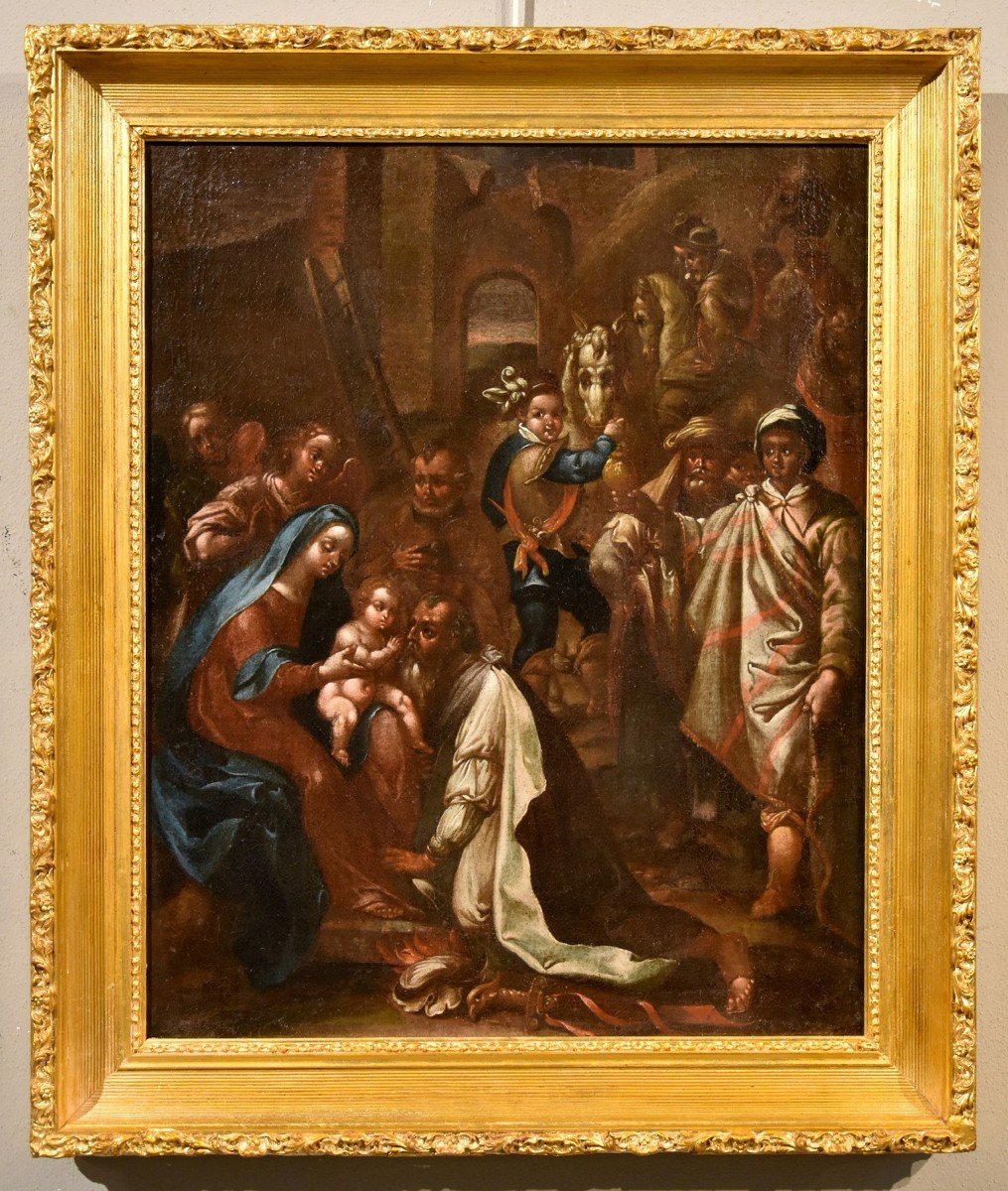 l'Adoration Des Mages, Jan Van Der Straet, Dit Giovanni Stradano (bruges 1523 - Florence 1605) 