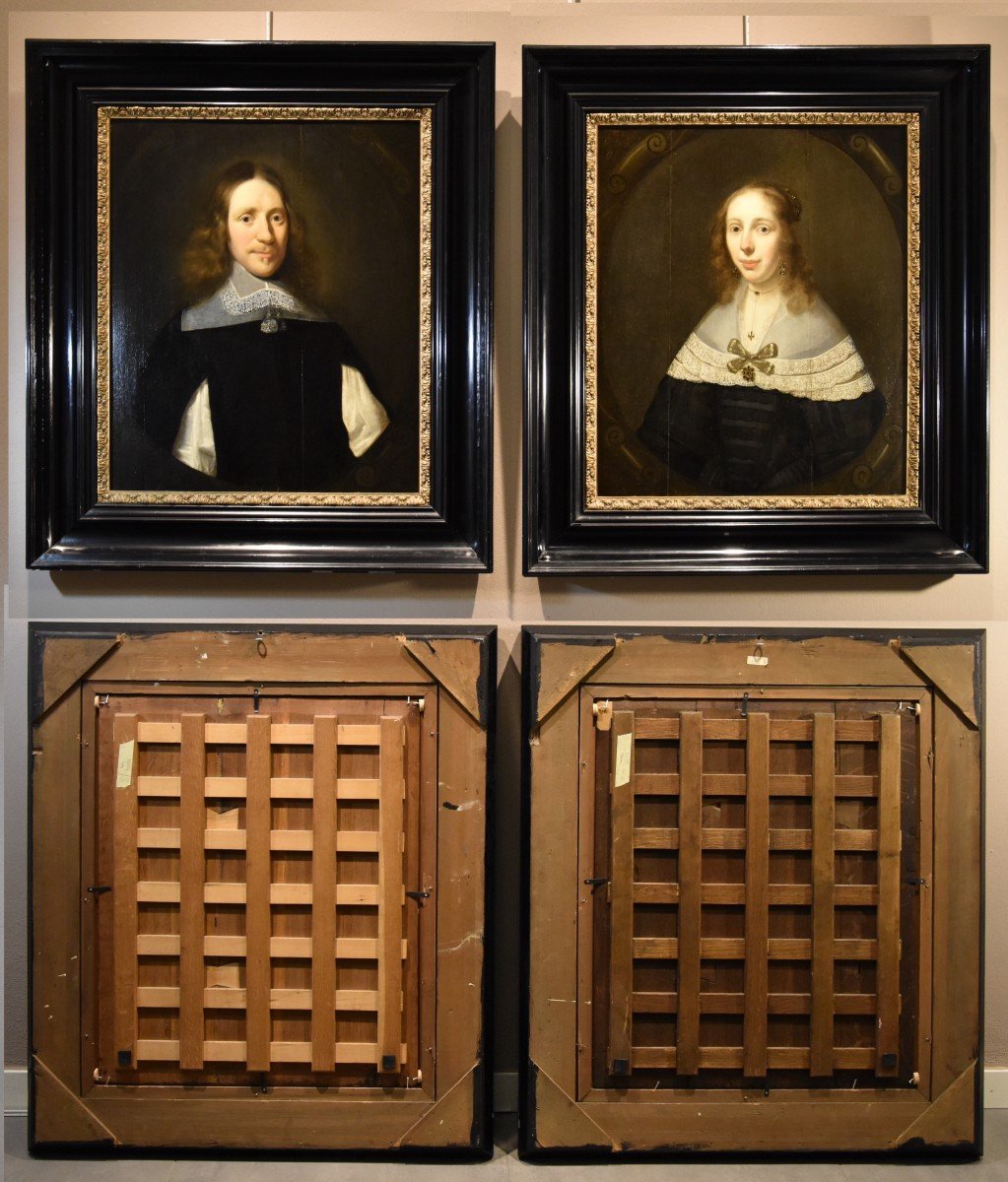 Portraits De Couples Hollandais, Cornelis Janssens Van Ceulen (Londres 1593 - Utrecht 1661)-photo-8