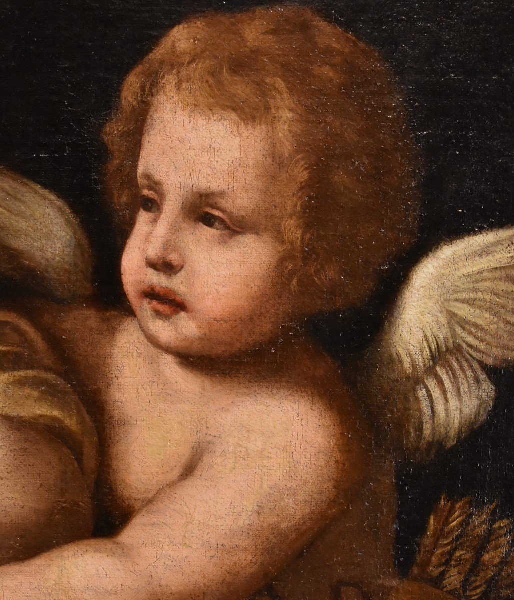 Vénus Désarmant l'Amour, Benedetto Gennari (Cento, 1633 - Bologne, 1715) Attribuable à -photo-5