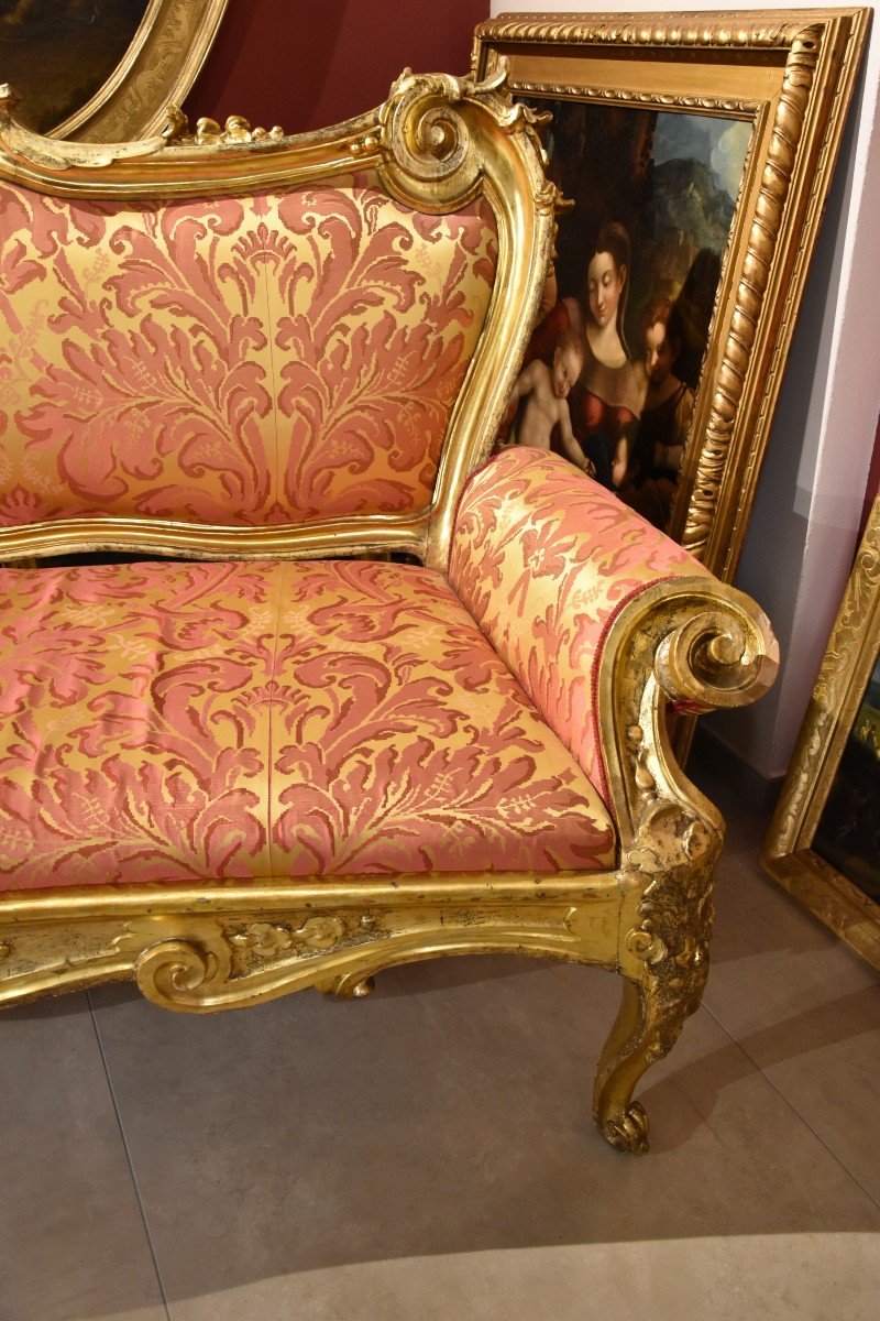 Sumptuous Sofa Louis XIV, Rome Late 17th - Early 18th Century-photo-4