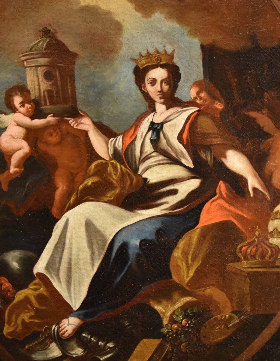 l'Allégorie De l'Europe, Francesco Solimena (naples 1657 - 1747) Atelier/cercle-photo-3