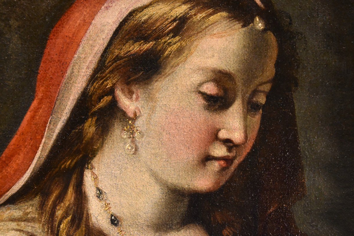 Gaspare Diziani (belluno 1689 - Venise 1767)  Portrait d'Une Jeune Princesse (salome?)-photo-4