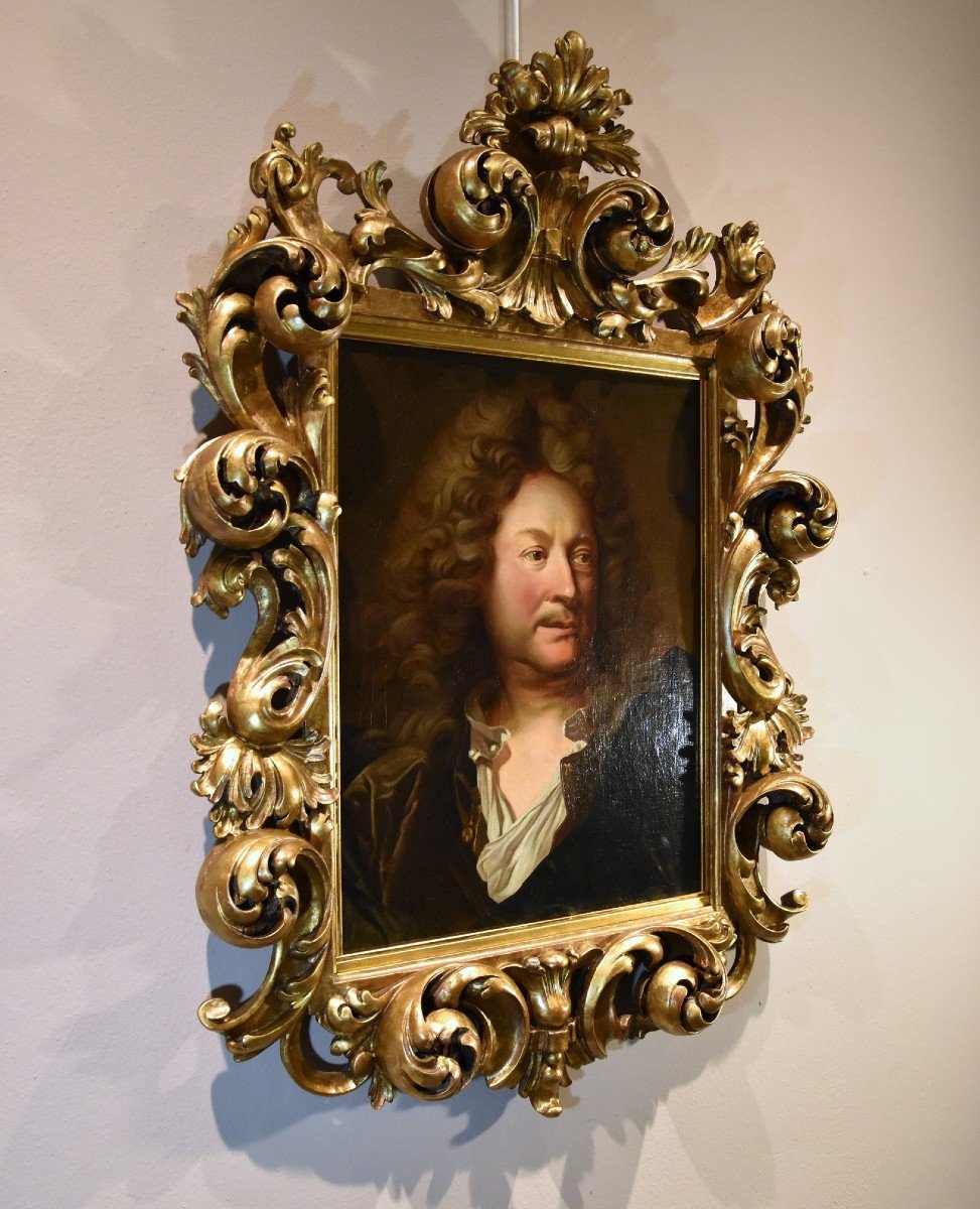 Portrait Du Peintre Charles De La Fosse, Hyacinthe Rigaud (perpignan 1659 - Paris 1743)-photo-6