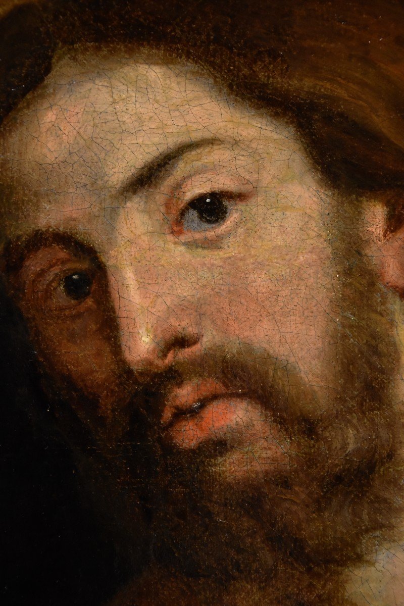 Anthoon Van Dyck (antwerp 1599 - London 1641) Workshop - Christ Carrying The Cross-photo-4