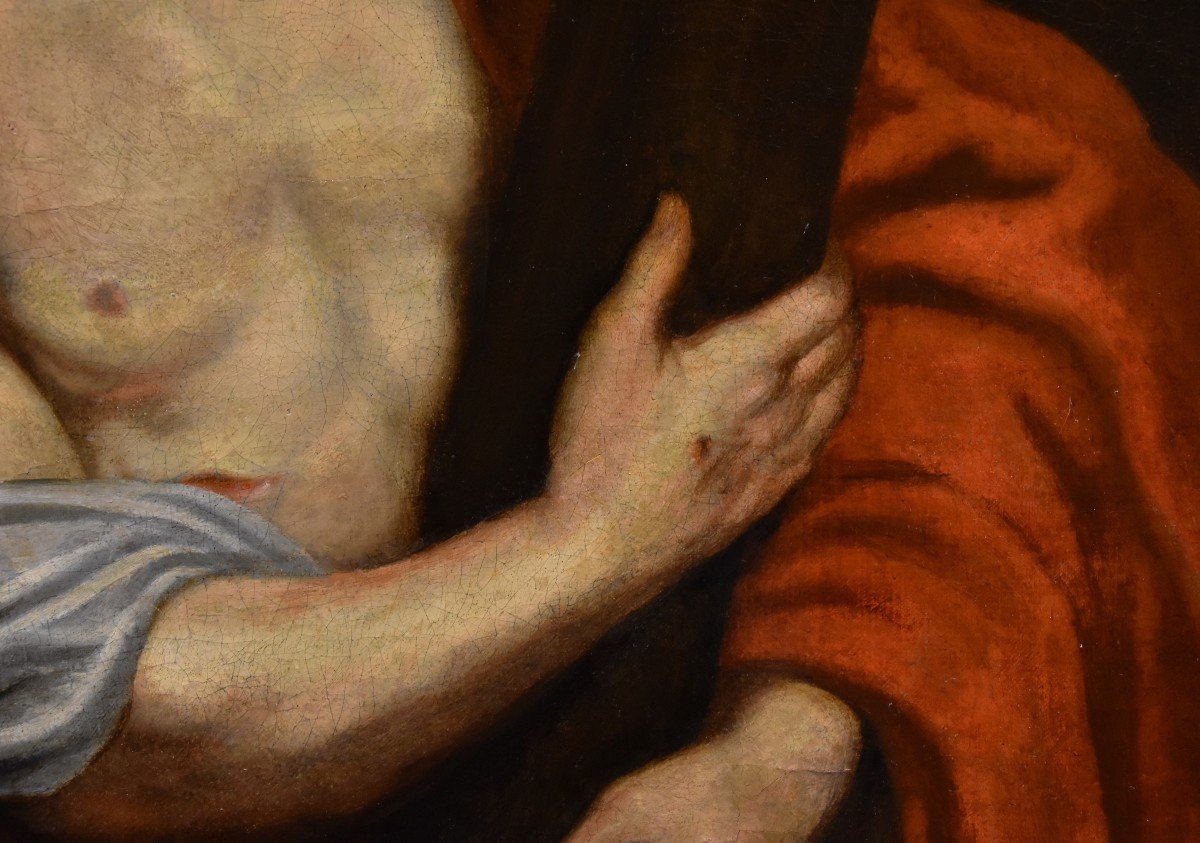 Anthoon Van Dyck (antwerp 1599 - London 1641) Workshop - Christ Carrying The Cross-photo-5