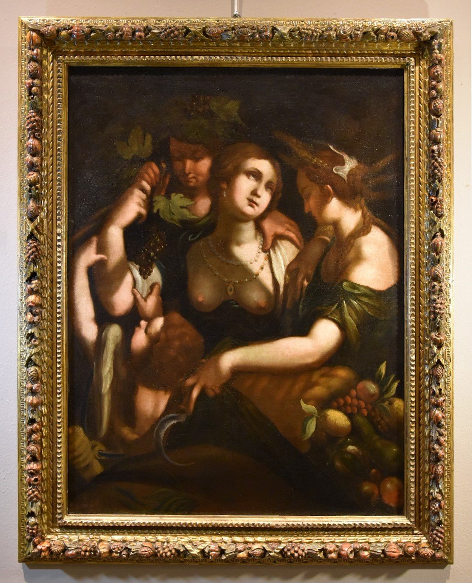 Venus, Bacchus And Ceres, Giovanni Battista Paggi (genoa 1554 – Genoa 1627)