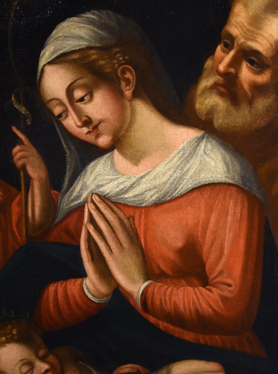 Holy Family With The Infant Saint John The Baptist, Battista Ramenghi (1521 - 1601) Circle-photo-4
