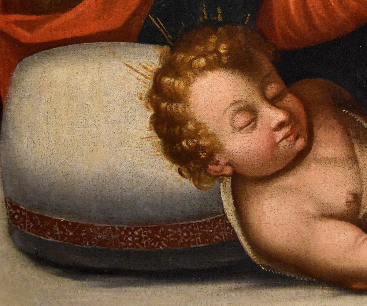 Holy Family With The Infant Saint John The Baptist, Battista Ramenghi (1521 - 1601) Circle-photo-5